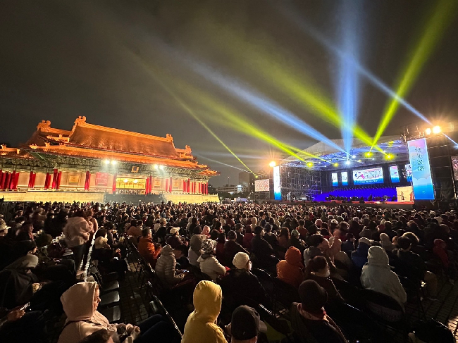 約有5000人到場參與台北祝福國際跨年音樂會。（圖／主辦單位提供）